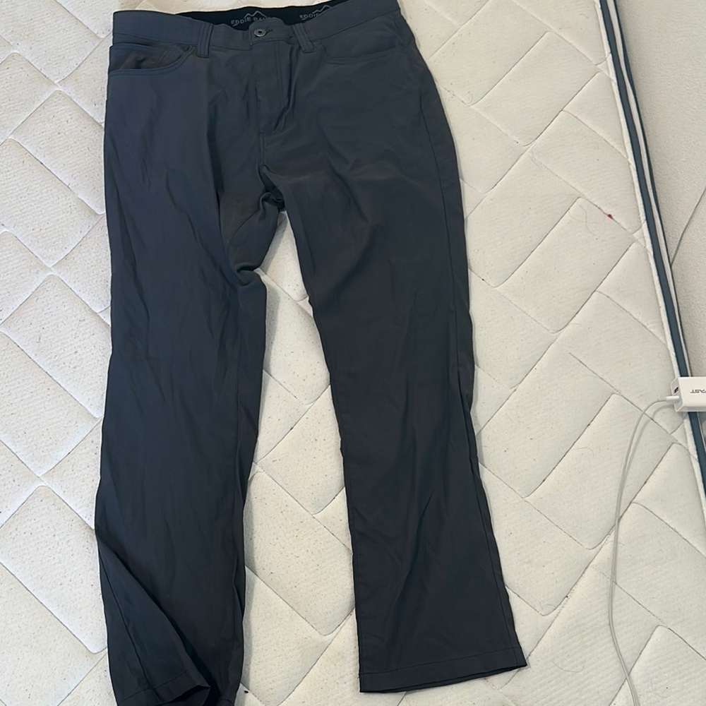 Eddie Bauer Black Chinos Classic Straight-Leg